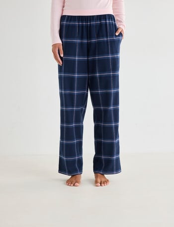 Zest Sleep Flannel Pant, Navy Check product photo