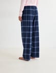 Zest Sleep Flannel Pant, Navy Check product photo View 02 S