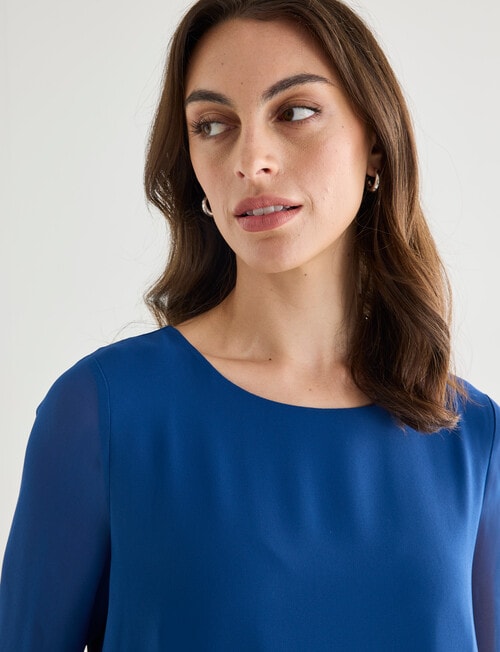 Oliver Black Double Layer Top, Peacock product photo View 05 L