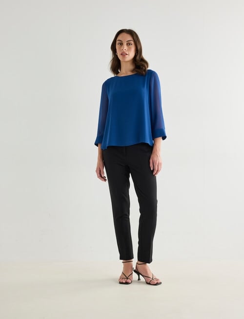 Oliver Black Double Layer Top, Peacock product photo View 03 L