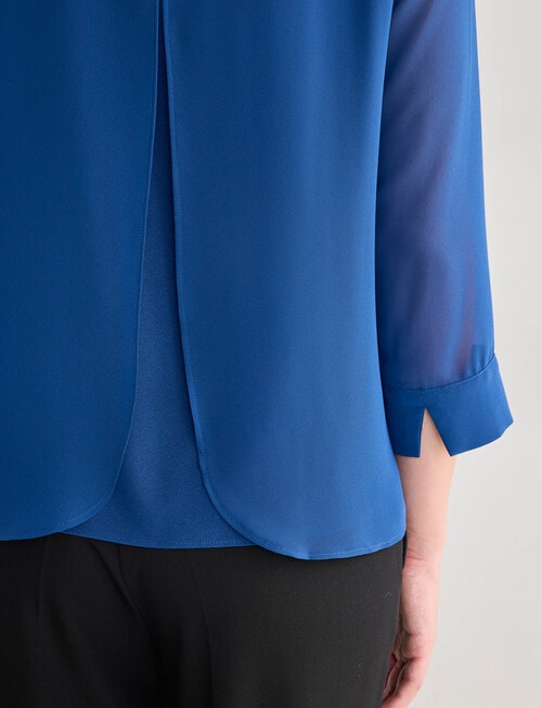 Oliver Black Double Layer Top, Peacock product photo View 06 L