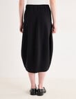 Jigsaw Nova Cocoon Ponti Skirt, Black product photo View 02 S
