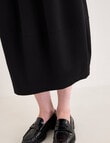 Jigsaw Nova Cocoon Ponti Skirt, Black product photo View 05 S
