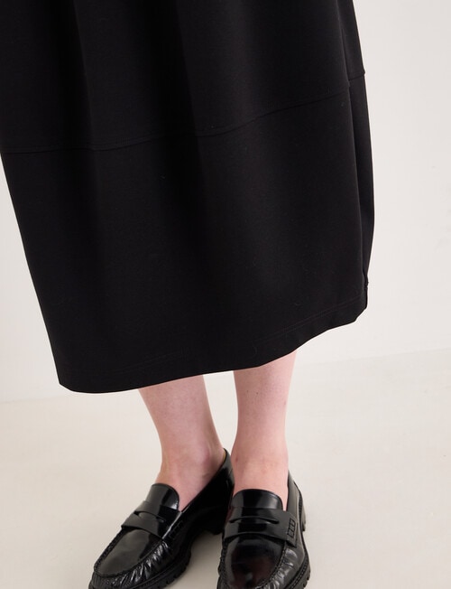 Jigsaw Nova Cocoon Ponti Skirt, Black product photo View 05 L