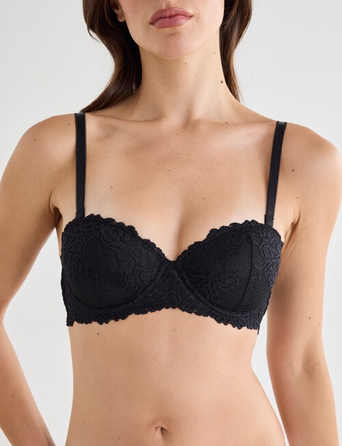 Acapella Georgia Balconette Bra, Black, B-D product photo