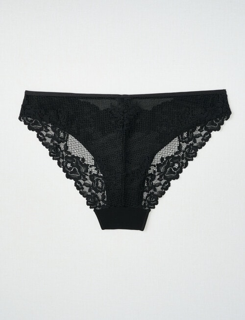 Acapella Georgia Hi Cut Brief, Black product photo View 02 L
