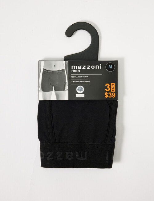 Mazzoni Cotton Rich Trunk, Black product photo View 03 L