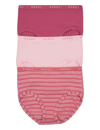 Bonds Cottontails Full Brief, 3-Pack, Pink Stripe product photo
