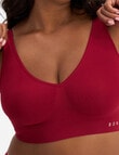 Bonds Seamless Comfy Crop Top, Cherry Wine product photo