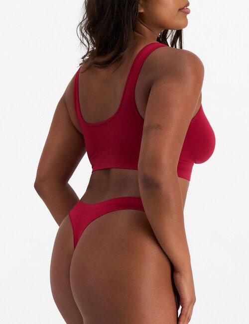 Bonds Seamless Gee Brief, Cherry Wine product photo View 03 L