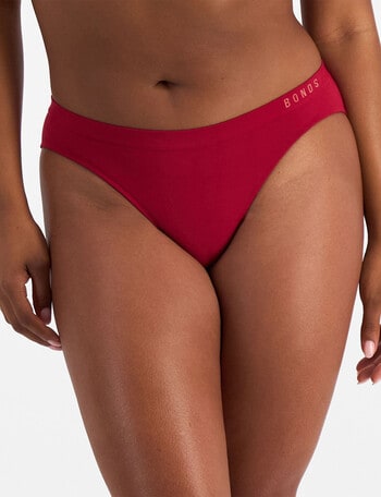 Bonds Seamless Bikini Brief, Cherry Wine product photo