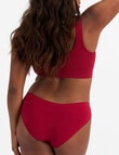 Bonds Seamless Bikini Brief, Cherry Wine product photo View 03 S