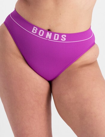 Bonds Retro Rib Hi Bikini Brief, Hyper Purple product photo