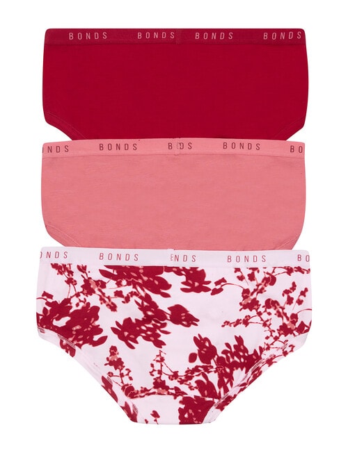 Bonds Cottontails Midi Briefs, 3-Pack, Petal Mirage product photo View 02 L
