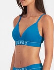 Bonds Retro Rib Wirefree Tee Bra, Neptune Sky product photo View 07 S