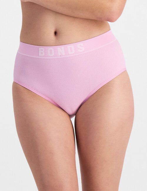 Bonds Retro Rib Hi Hi Brief, Lilac Wine product photo View 02 L