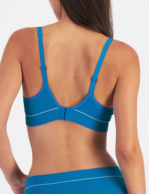 Bonds Retro Rib Wirefree Tee Bra, Neptune Sky product photo View 08 L