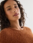 Zest Feather Knit Sweater, Ginger product photo View 04 S