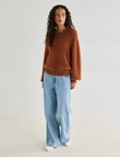 Zest Feather Knit Sweater, Ginger product photo View 03 S