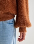 Zest Feather Knit Sweater, Ginger product photo View 05 S