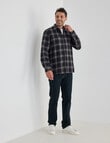 Chisel Flannel Long Sleeve Shirt, Black product photo View 03 S