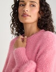 Zest Feather Knit Sweater, Pale Pink product photo View 04 S