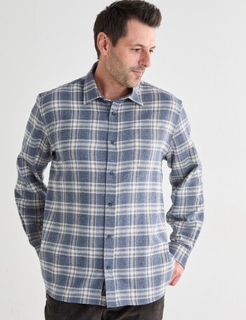 Chisel Flannel Long Sleeve Shirt, Light Blue product photo