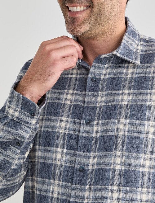 Chisel Flannel Long Sleeve Shirt, Light Blue product photo View 04 L
