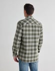 Chisel Flannel Long Sleeve Shirt, Khaki product photo View 02 S