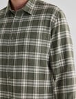 Chisel Flannel Long Sleeve Shirt, Khaki product photo View 05 S