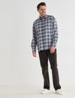 Chisel Flannel Long Sleeve Shirt, Light Blue product photo View 03 S