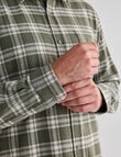 Chisel Flannel Long Sleeve Shirt, Khaki product photo View 06 S