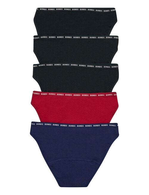 Bonds Bloody Comfy Undies Bikini Brief, Midi, 5-Pack, Assorted product photo View 02 L
