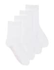 Bonds Logo Lite 1/2 Crew Socks, 4-Pack, White & Pink product photo View 03 S
