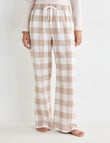 Mineral Sleep Check Flannel Pant, Oatmeal product photo