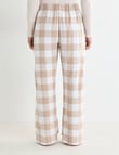 Mineral Sleep Check Flannel Pant, Oatmeal product photo View 02 S