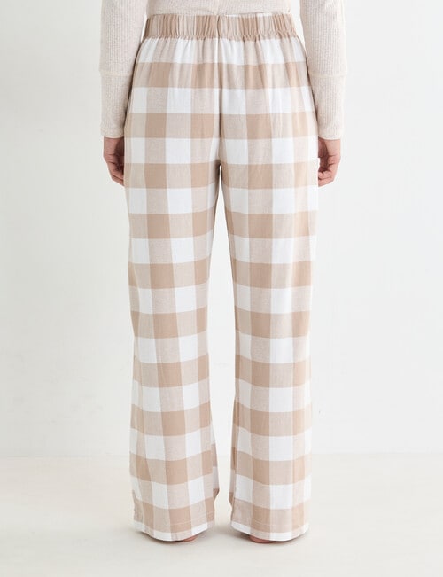Mineral Sleep Check Flannel Pant, Oatmeal product photo View 02 L