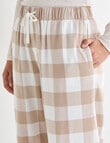 Mineral Sleep Check Flannel Pant, Oatmeal product photo View 04 S
