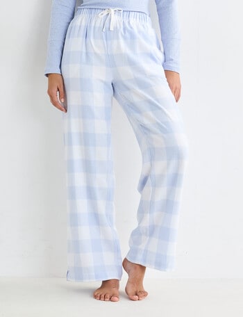 Mineral Sleep Check Flannel Pant, Pale Blue product photo