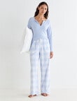 Mineral Sleep Check Flannel Pant, Pale Blue product photo View 03 S