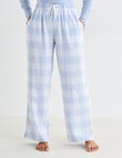 Mineral Sleep Check Flannel Pant, Pale Blue product photo View 05 S
