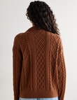 Zest Quarter Zip Knitwear, Ginger product photo View 02 S