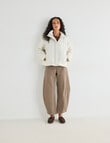 Zest Quilted Puffer Jacket, Stone product photo View 03 S