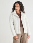 Zest Quilted Puffer Jacket, Stone product photo View 04 S