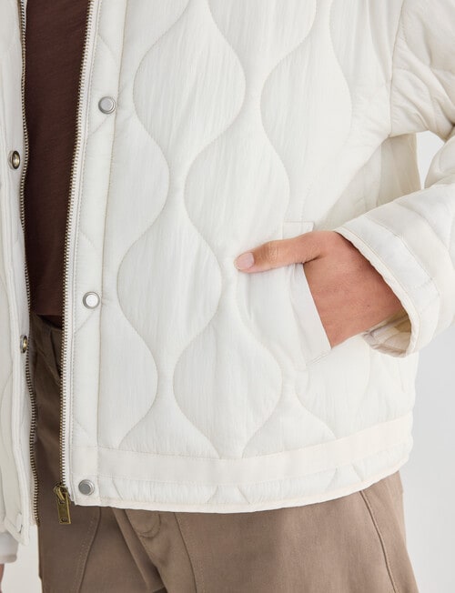 Zest Quilted Puffer Jacket, Stone product photo View 05 L