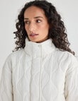 Zest Quilted Puffer Jacket, Stone product photo View 06 S