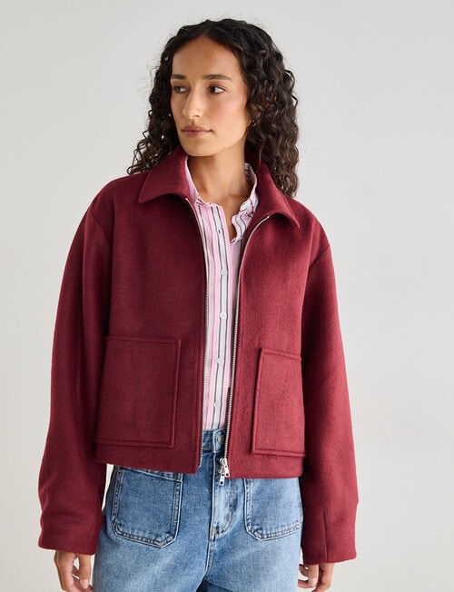 Zest Patch Pocket Jacket, Port product photo View 07 L