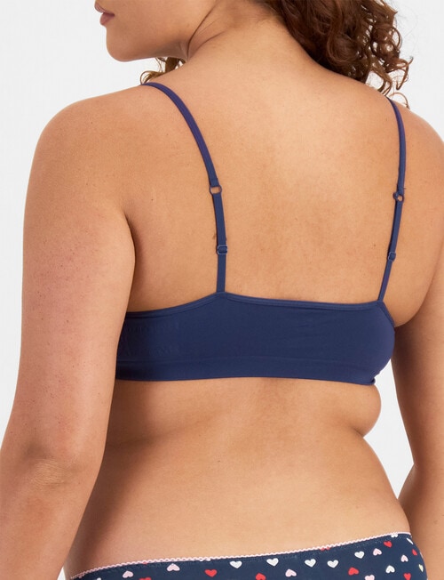 Bonds Match Its Wirefree Bra, Deep Denim product photo View 03 L