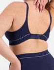 Bonds Bumps Retro Rib Wirefree Bra, Blue Enigma product photo View 03 S