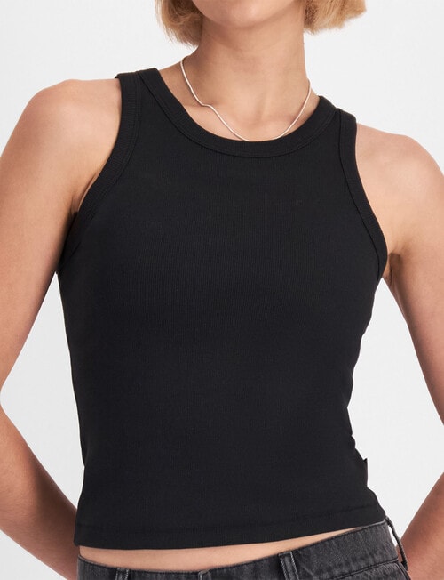 Bonds Rib Bra Tank Top, Nu Black product photo